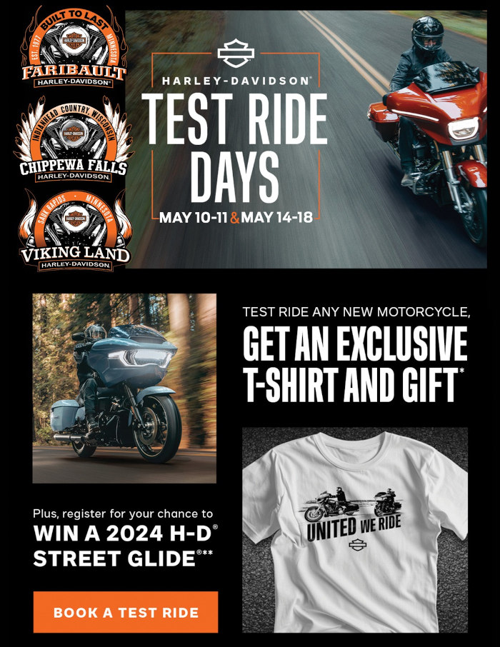 Test Ride Days Flyer