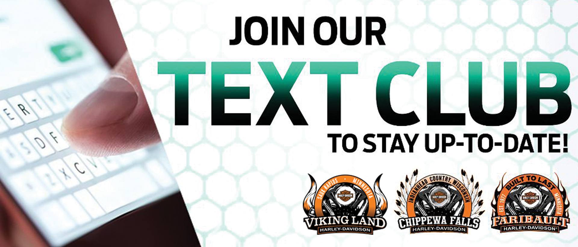 Join our text club header